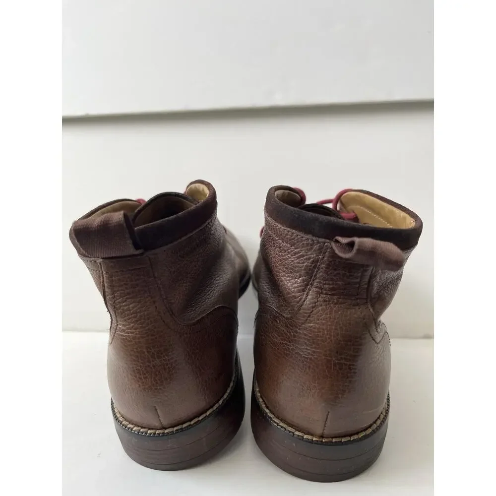 Cole Haan Boots Mens Size 11.5 Brown Leather Chukka Lace Up Ankle Casual Lined